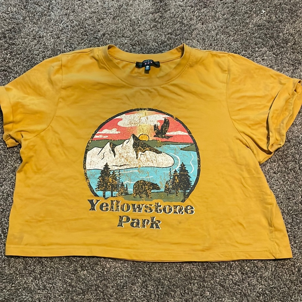 yellowstone park cropped t-shirt